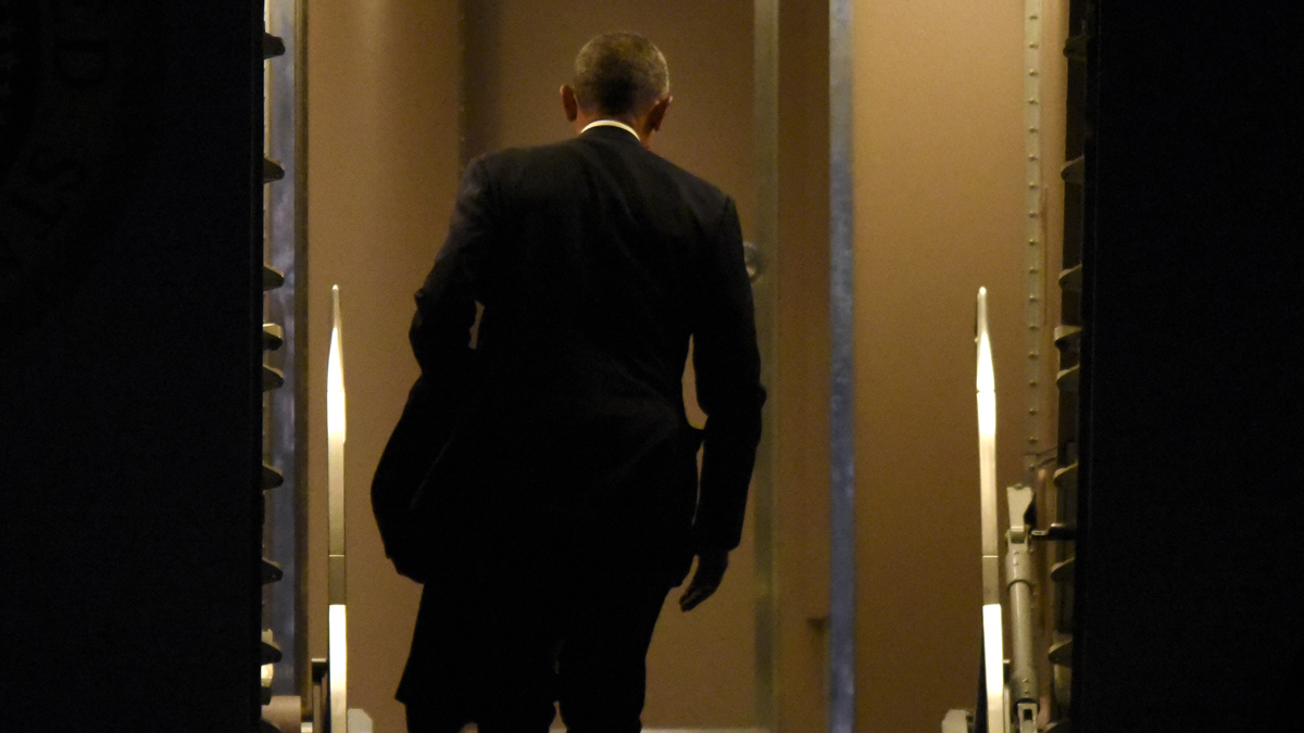 After his farewell address