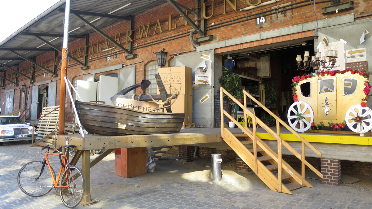  An artist space at Oberhafenquartier in Hamburg. (Marielle Segarra/WHYY) 
