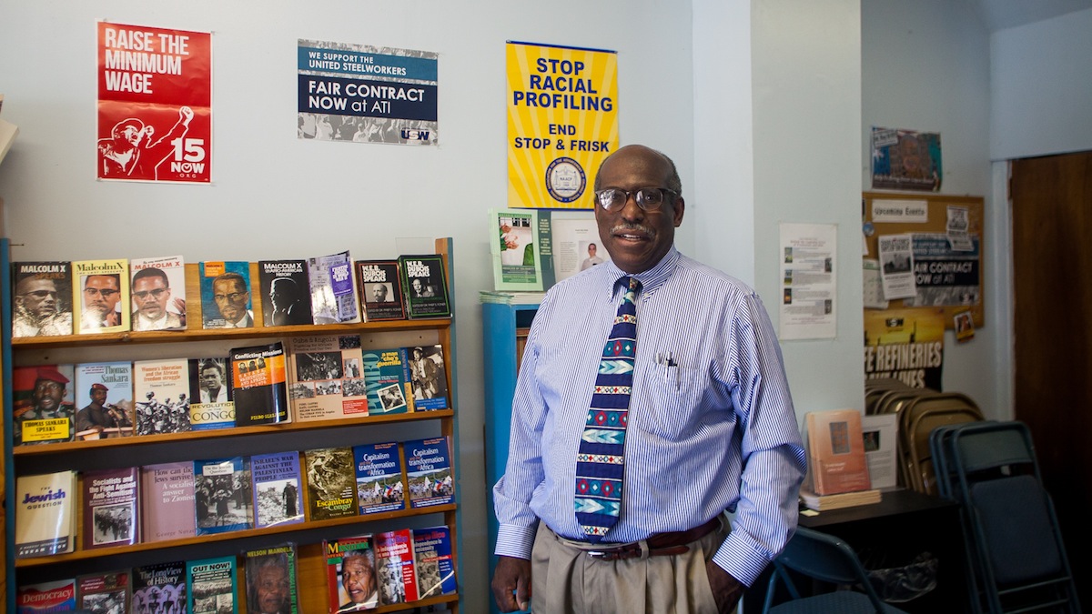  Osborne Hart of the Socialist Workers Party is running  for mayor of Philadelphia.(Brad Larrison/for NewsWorks) 