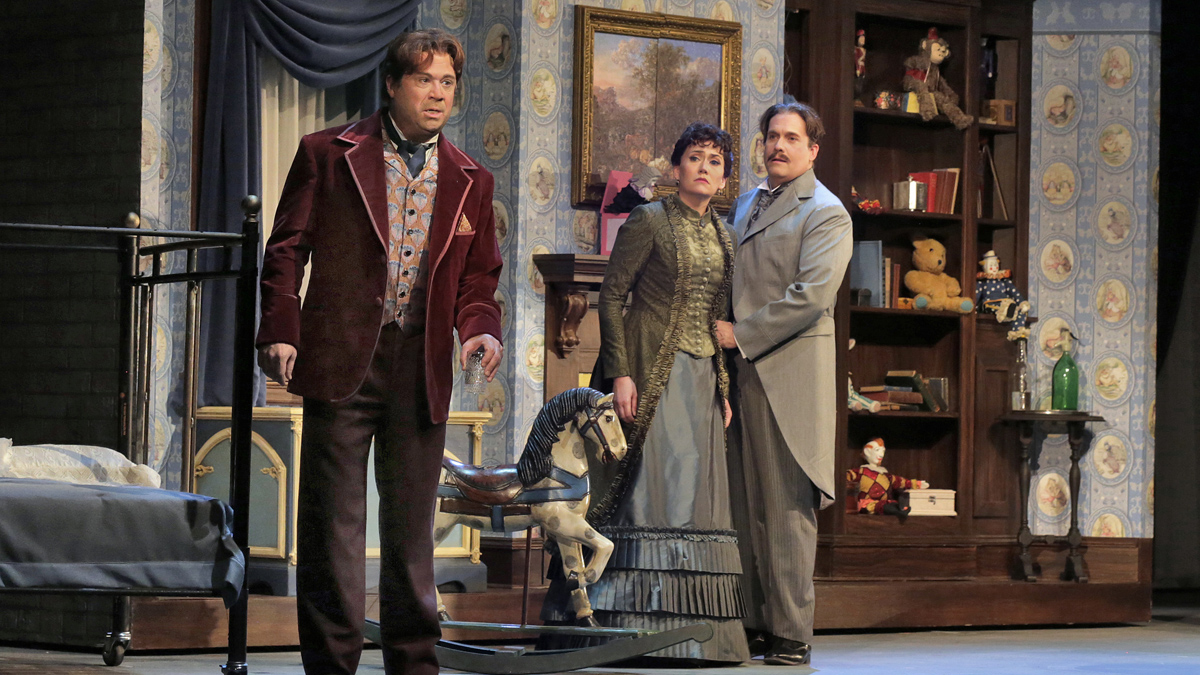  This season Opera Philadelphia  performs Oscar, an opera about Oscar Wilde, the London wit brought down by a homophobic indecency trial (Image courtesy of Opera Philadelphia) 