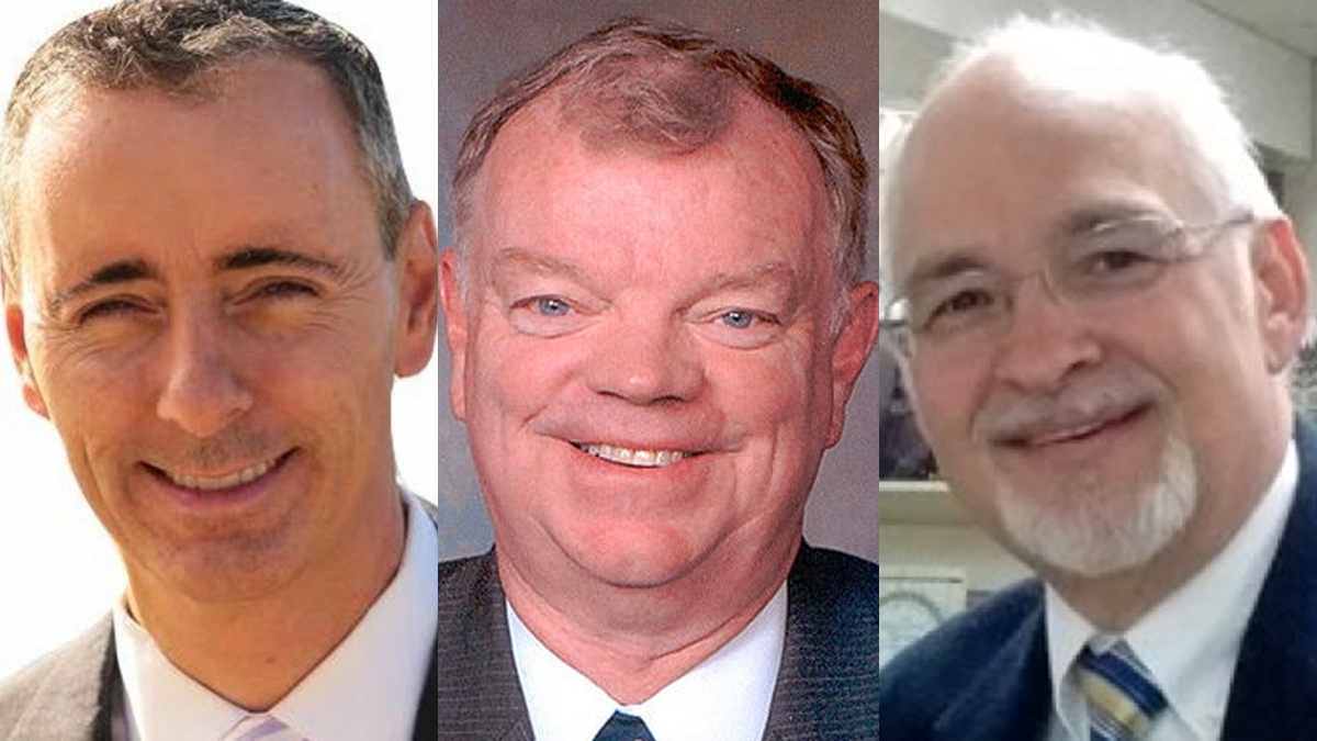 Republican candidates for Pennsylvania's 8th Congressional District (from left) Brian Fitzpatrick