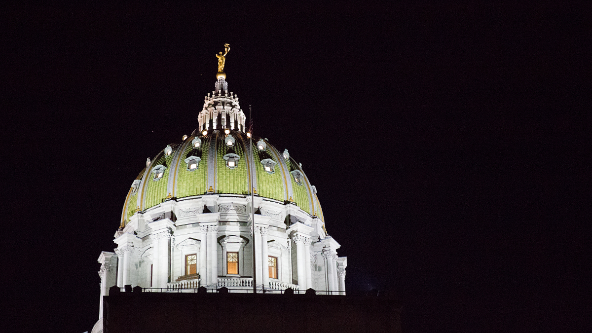  The Pennsylvania state capitol building in Harrisburg, Pa. (Lindsay Lazarski/WHYY) 