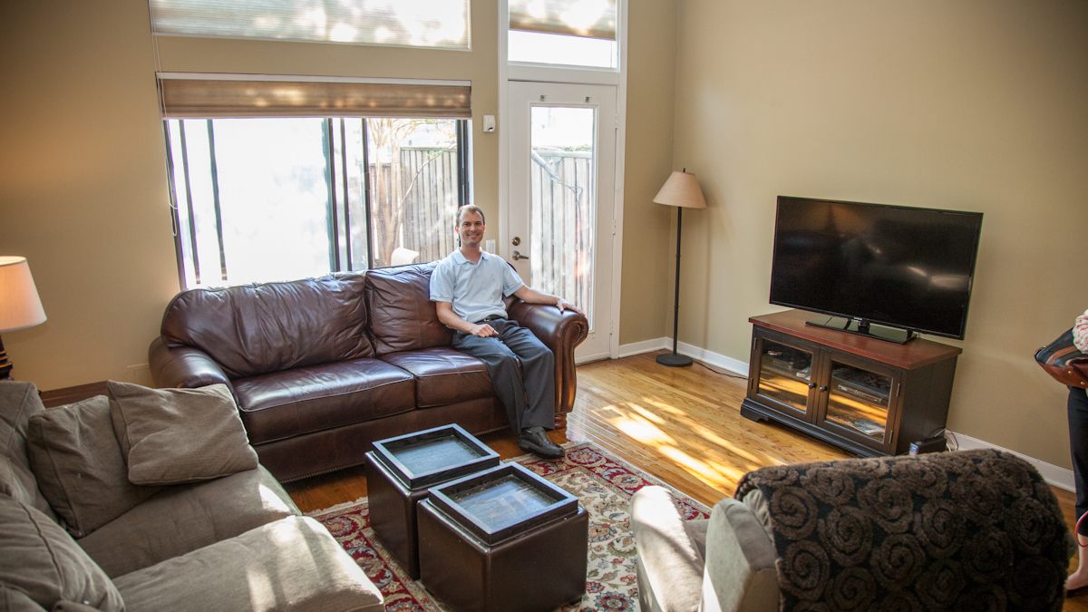  Mark Zajak and his family are offering his house in the Art Museum area for $16,000 for the week of the World Meeting of Families (WMOF) and Pope Francis' visit in September of this year. (Emily Cohen/for NewsWorks) 