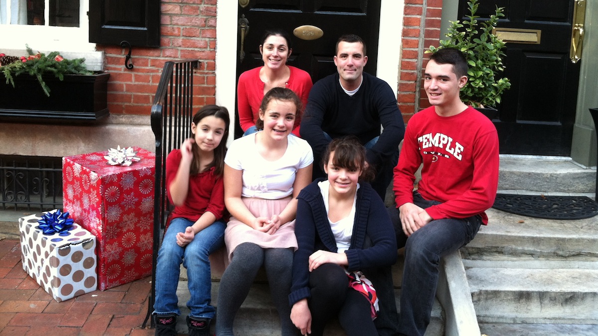  The Urbine family. (Laura Benshoff/for NewsWorks) 