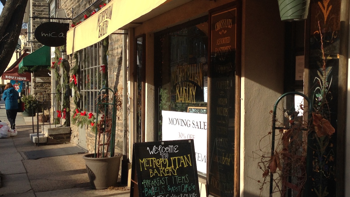  Chestnut Hill's Metropolitan Bakery, currently located at 8607 Germantown Ave., will be moving to the Chestnut Hill Farmers' Market. (Neema Roshania/WHYY) 
