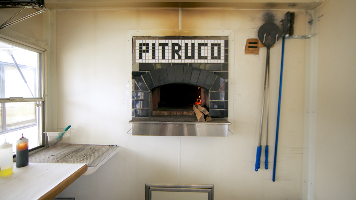 The Pitruco Pizza truck has a custom imported Italian Valoriani wood burning oven (Nathaniel Hamilton/for NewsWorks) 