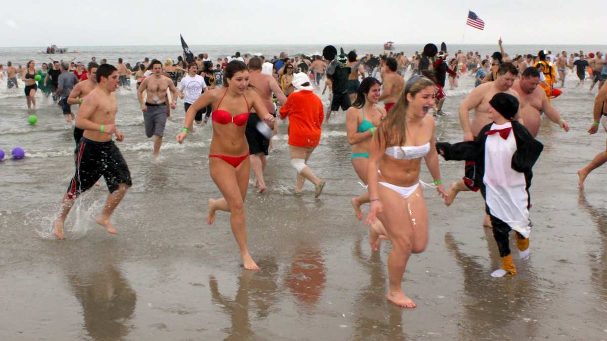  Participants in last year's polar bear plunge (photo courtesy Sea Isle City) 