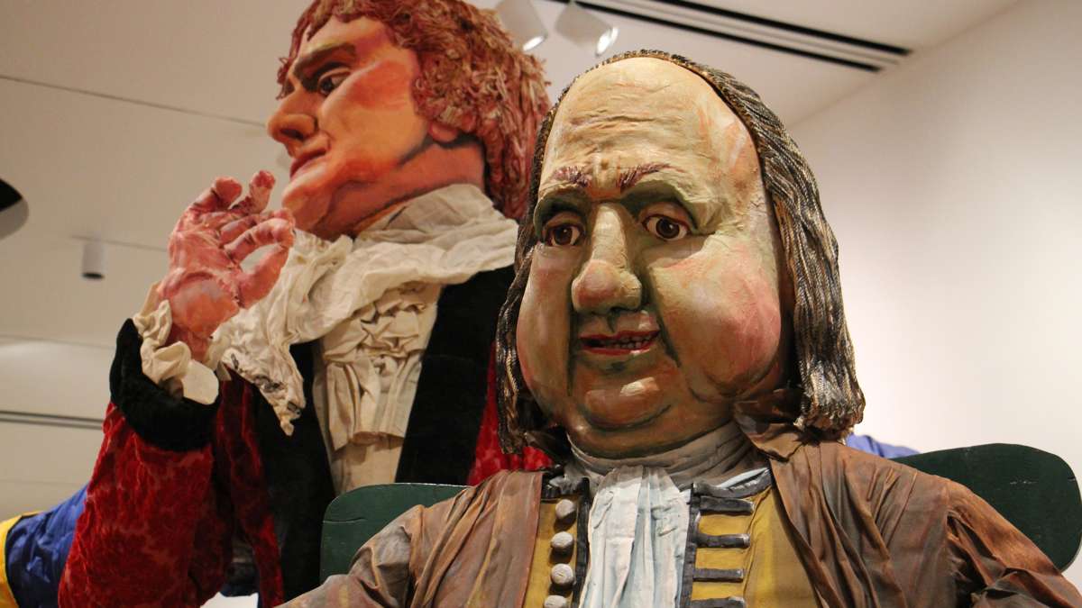 Red Grooms' 'Philadelphia Cornucopia' was created for the city's tricentennial in 1982. (Emma Lee/WHYY)
