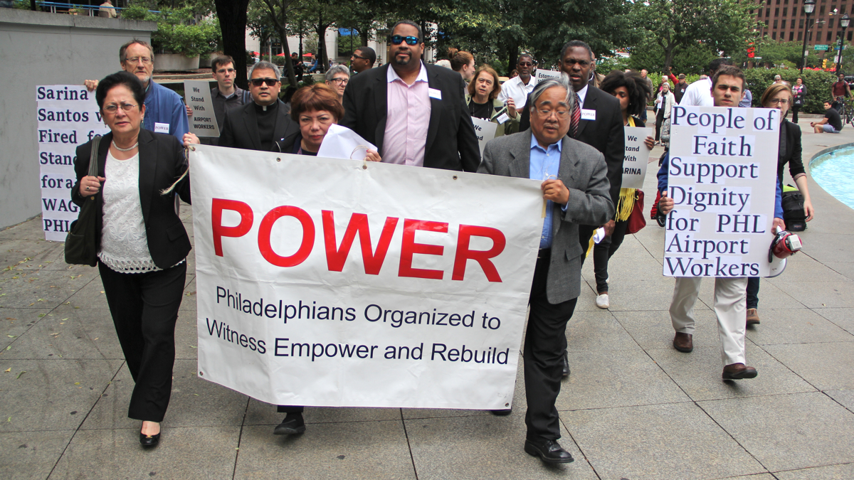  Bishop Dwayne Royster of the group Philadelphians Organized to Witness Empower and Rebuild (POWER) will join about a dozen of his colleagues from various U.S. religious groups to talk to aids to Pope Francis about his trip to America. (Emma Lee/WHYY) 
