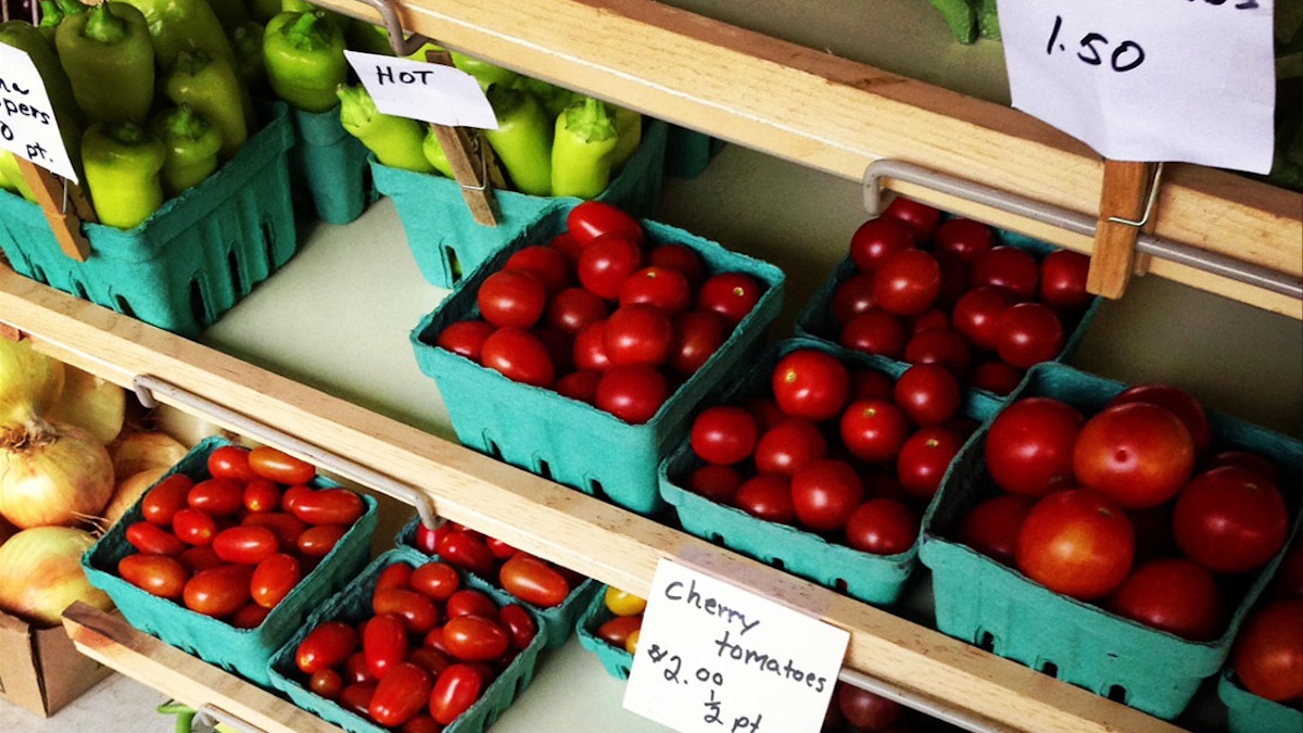  Fresh produce at the summer farmers' market. (Courtesy of the Roxborough-Manayunk Food Co-op) 