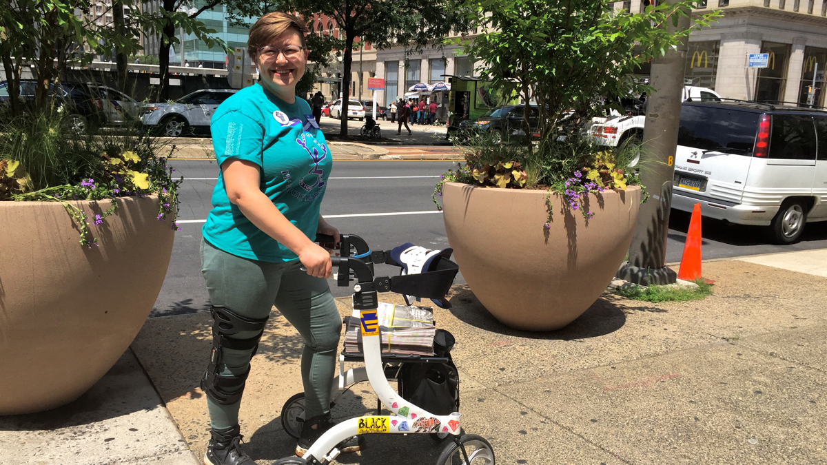 Rebecca Hamell of Fair Ride Philly. (Dana DiFilippo/WHYY)