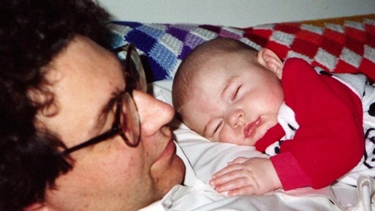  Father and son in 1994. (Photo by Cynthia Henry/mom) 