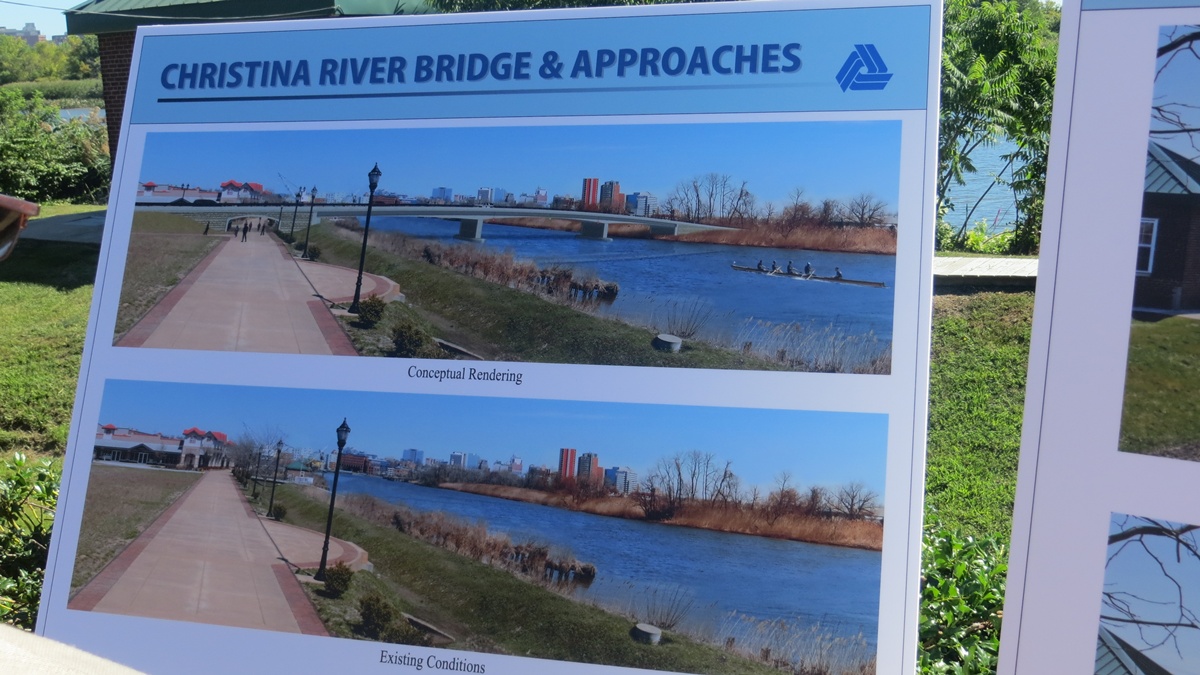  A rendering of the proposed bridge (Shana O'Malley/for NewsWorks)  