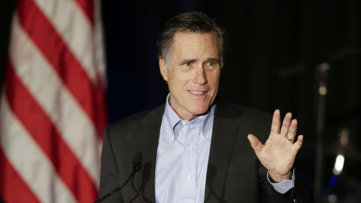 2012 Republican presidential nominee Mitt Romney is shown in 2015. He recently suggested that 2016 Republican presidential candidate Donald Trump's taxes may reveal 