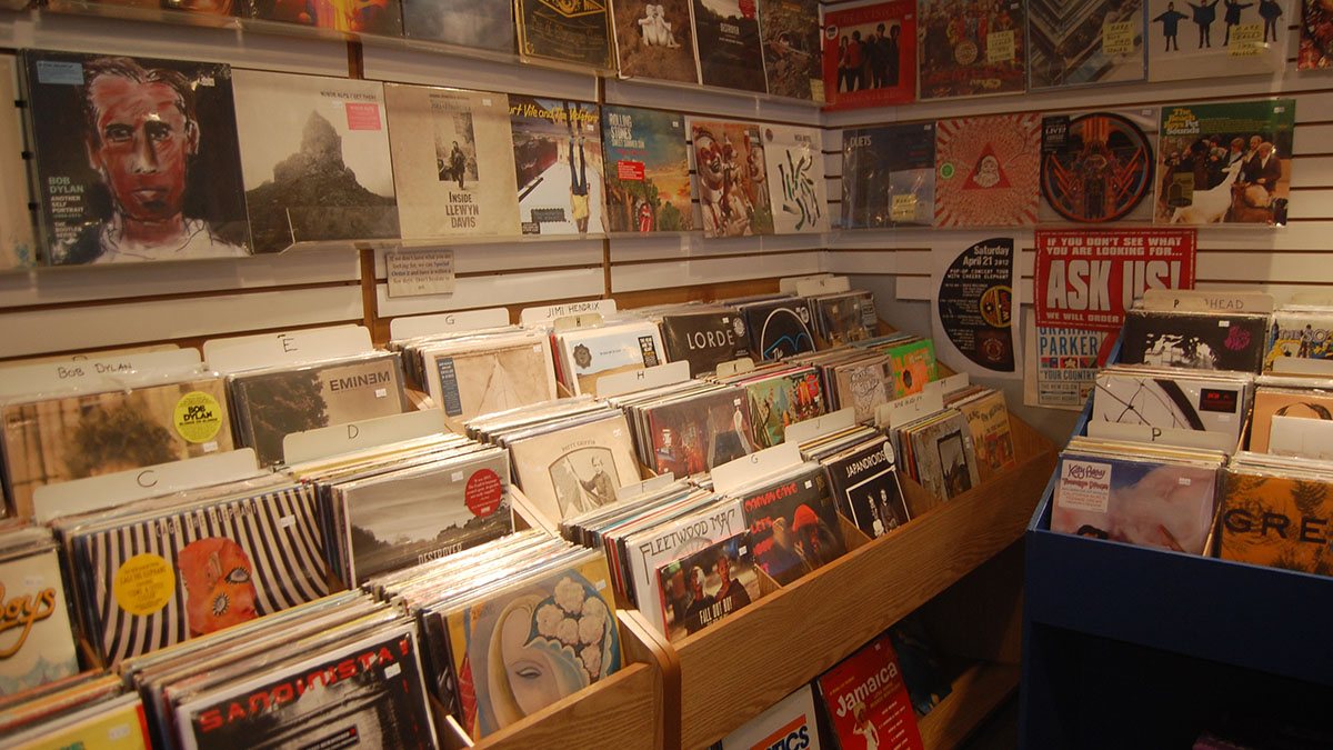  Hideaway Music in Chestnut Hill and Main Street Music in Manayunk will both be participating in Back to Black Friday. (Emily Brooks/for NewsWorks) 