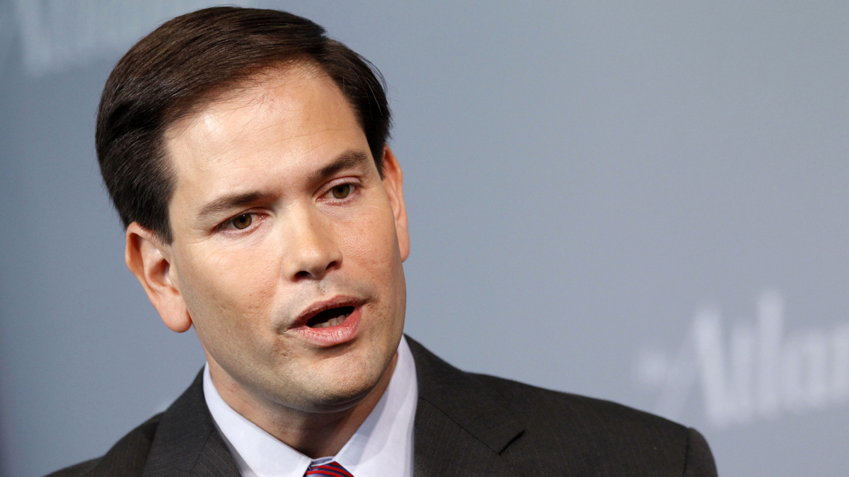 Marco Rubio sounds like a member of the Flat Earth Society. (AP Photo/Haraz N. Ghanbari, File) 