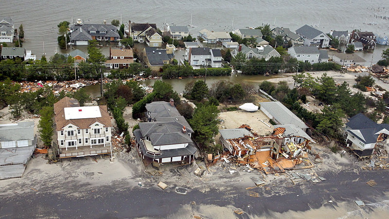  Sandy devastated Mantoloking, shown in this file photo, and has changed some attitudes about the Shore. / Photo by NJ National Guard, via Rutgers 
