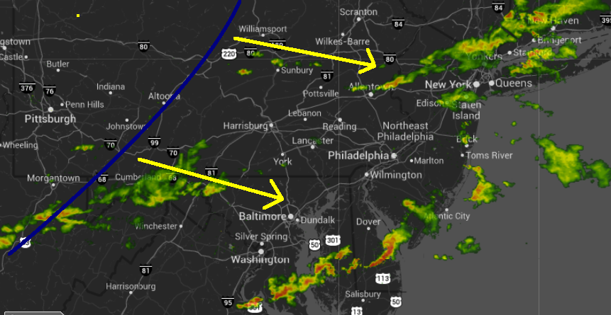  Radar at 7 p.m. today. 