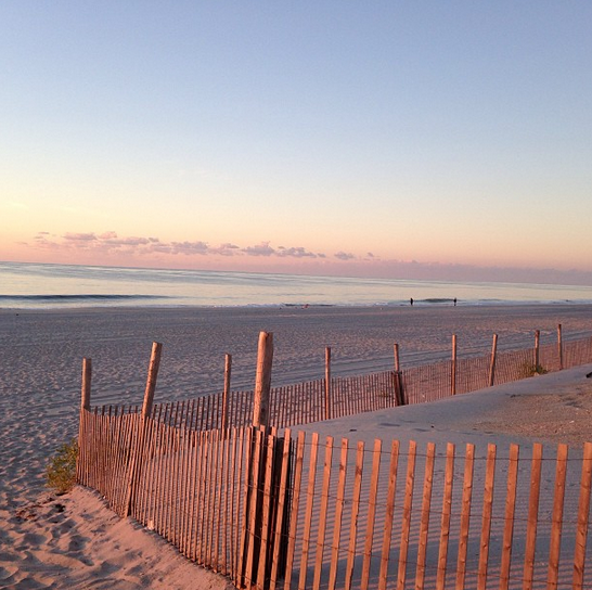  Today's sunrise in LBI by annamcginger via Instagram.  