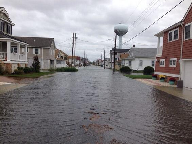  Tidal flooding in Strathmere. (Photo: Ted Greenberg/NBC 10 Philadelphia) 