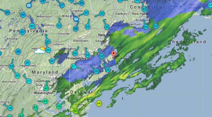  Radar at 9:45 a.m. Tuesday.  