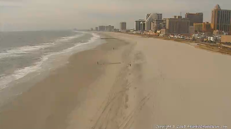  Atlantic City shortly after 11:00 a.m. Friday. (Image: AtlanticCityWebcam.com) 