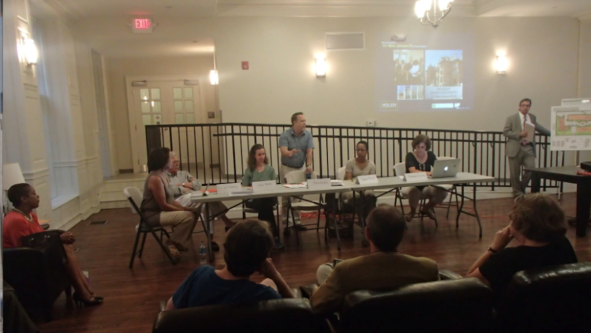  WMAN members and Nolen Properties representatives met again late last week to discuss a development on West Johnson Street. (Queen Muse/for NewsWorks) 
