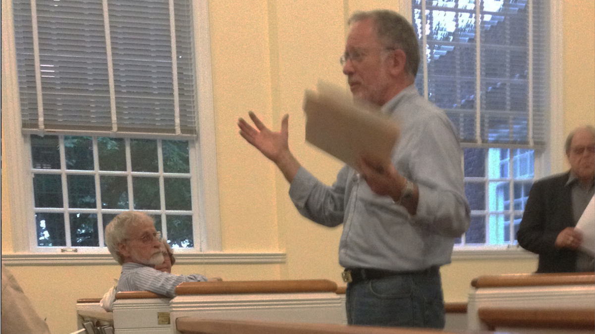 East Falls Community Council Zoning Chair Bill Epstein said plans to meet the desired 1:1 parking-to-apartment ratio have been nixed. (Marcus McCarthy/for NewsWorks) 