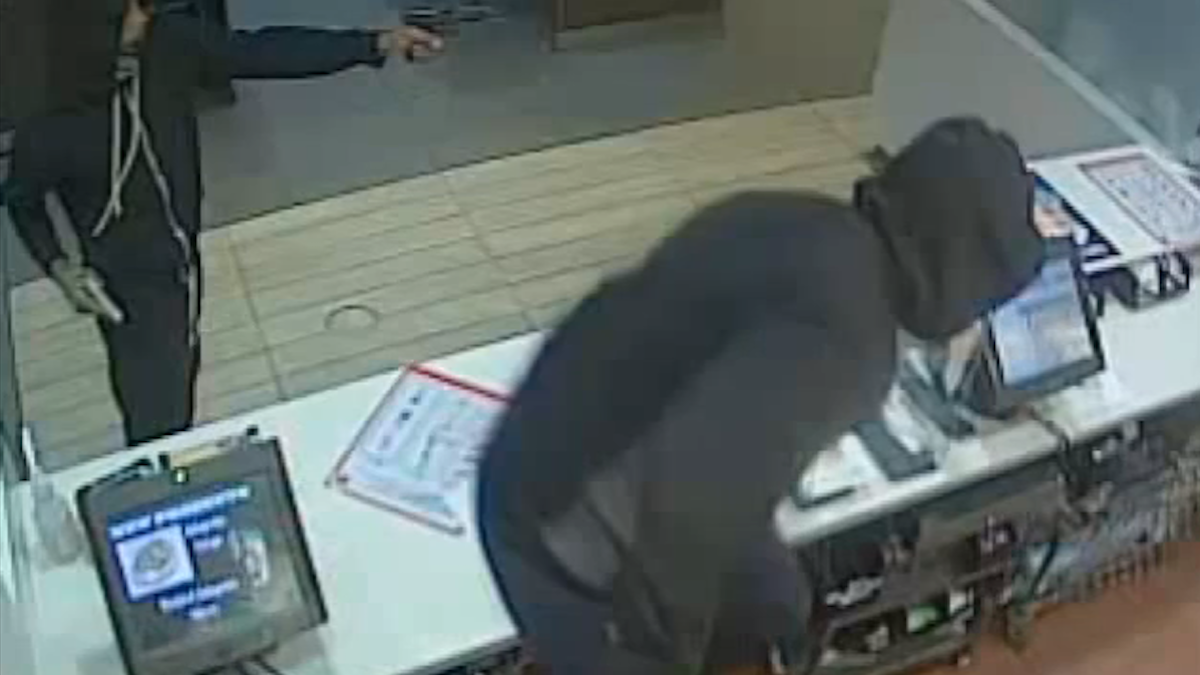  Two robbers made off with $200 from the McDonald's location at 3100 W. Allegheny Ave. early Tuesday morning. (Photo courtesy of Philadelphia Police) 