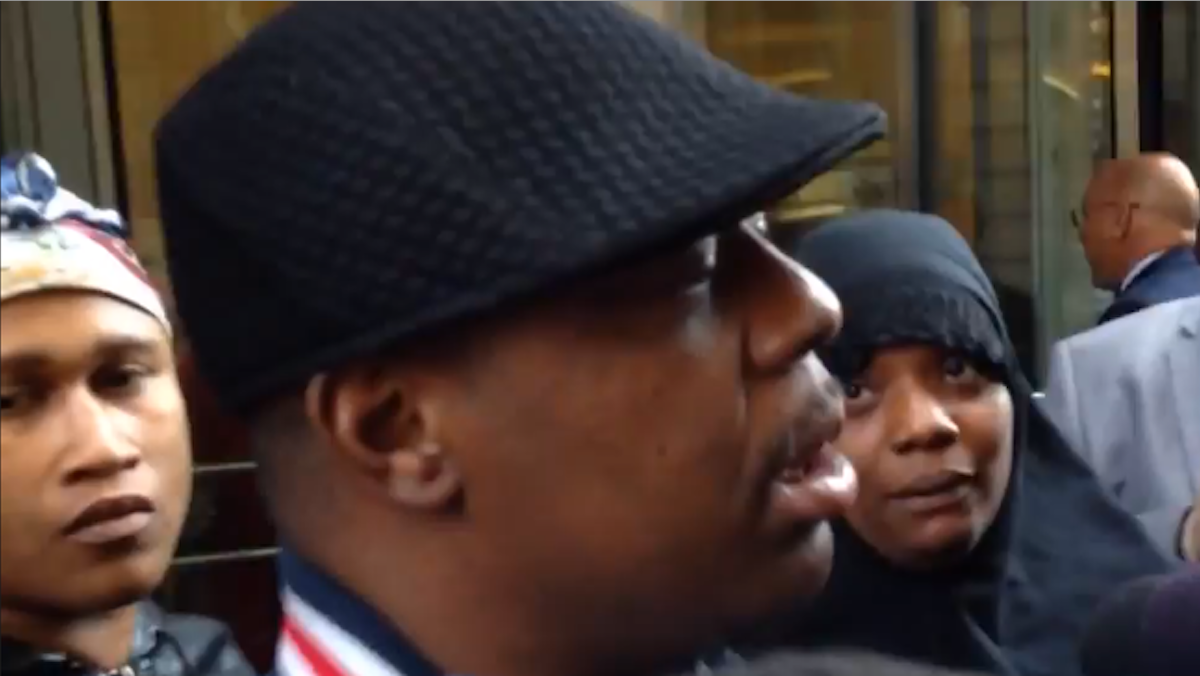  Terrence Moore, father of a 7-year-old killed at a North Philly fruit stand in July, sat through an emotional hearing about the incident that led to four deaths. (Brian Hickey/WHYY) 
