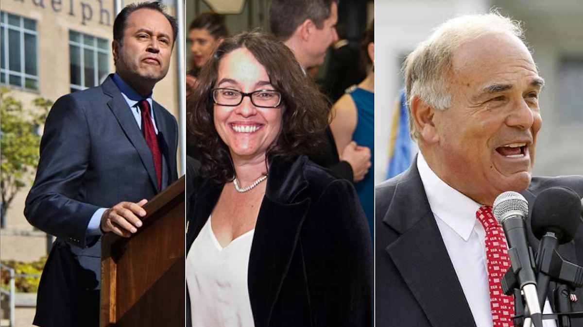 When Ken Trujillo (left) exited the mayoral race on Wednesday, his void was filled with speculation that Alba Martinez and Ed Rendell could enter. (NewsWorks File Photo) 