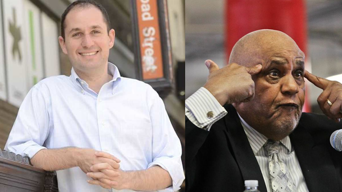  Milton Street (right) said Ori Feibush (left) cancelled a Street fundraiser at the last minute. (NewsWorks, File Photos) 
