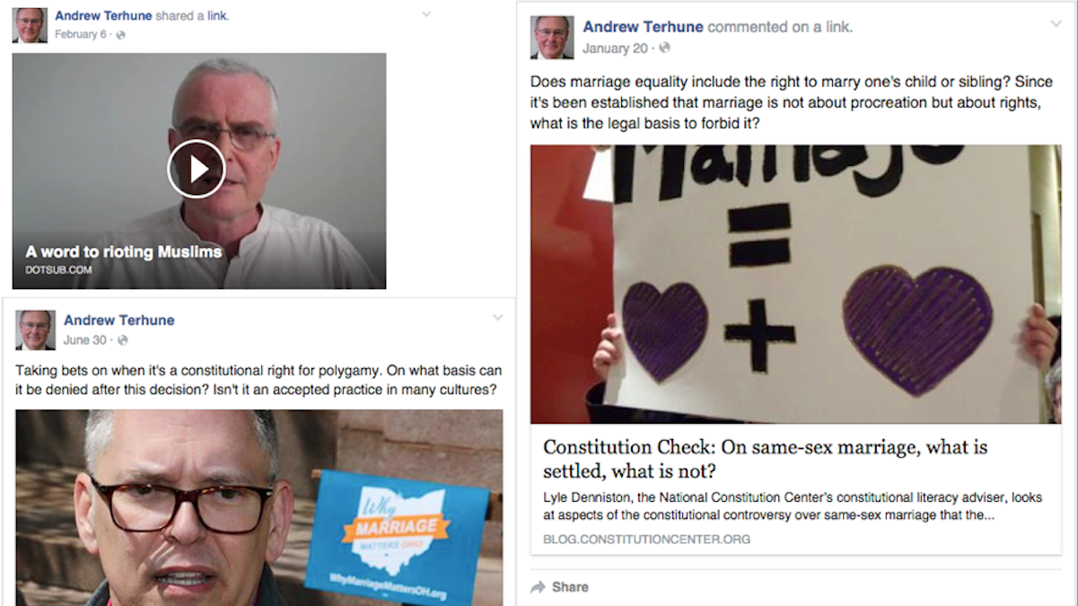  Facebook posts from a Melissa Murray Bailey donor caught the negative attention of some activist groups in Philadelphia. (Images via Facebook) 