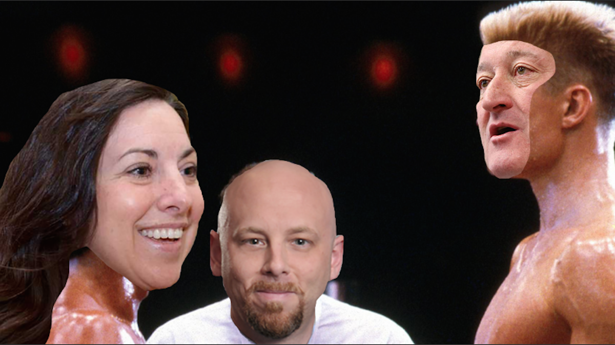  Melissa Murray Bailey was critical of mayoral foe Jim Kenney in light of the Ethics Board decision surrounding Cameron Kline. (NewsWorks, lovingly created photoshop involving an image from Rocky IV) 