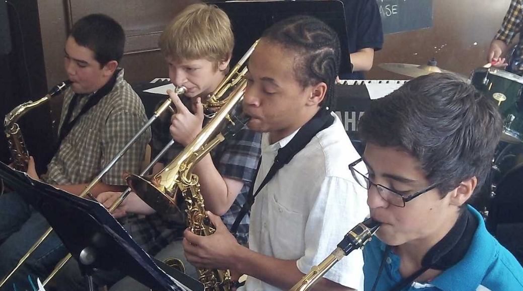Band students jam at Settlement Music School's Germantown branch. In four years