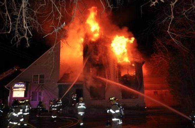  An early morning fire damaged the Allstate Insurance building in Toms River. (Photo: Toms River Police Department) 
