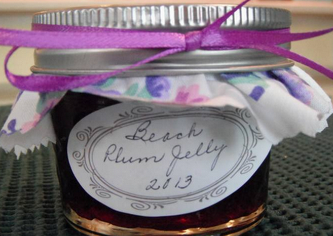  ust one of the many jars of beach plum jelly that will be available for purchase on Sunday. (Photo courtesy of Bonnie Delaney) 