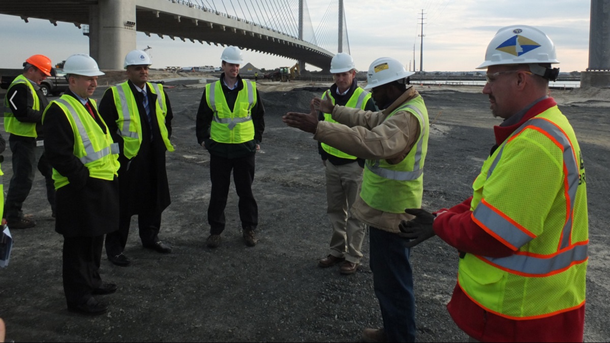  State leaders get an update on improvements to the state park.(photo courtesy Governor Markell's office) 