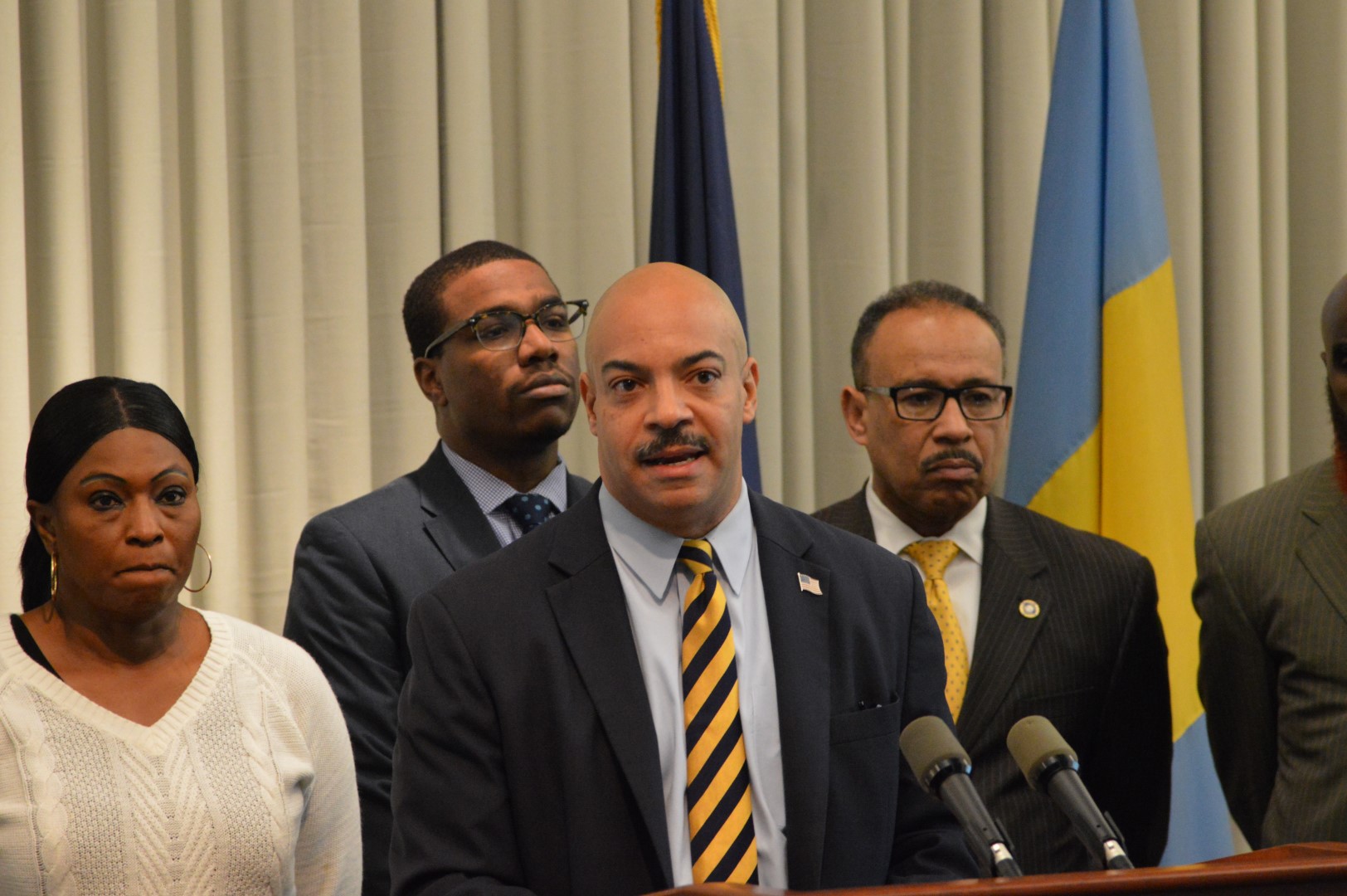 Philadelphia District Attorney Seth Williams speaks. (Tom MacDonald/WHYY