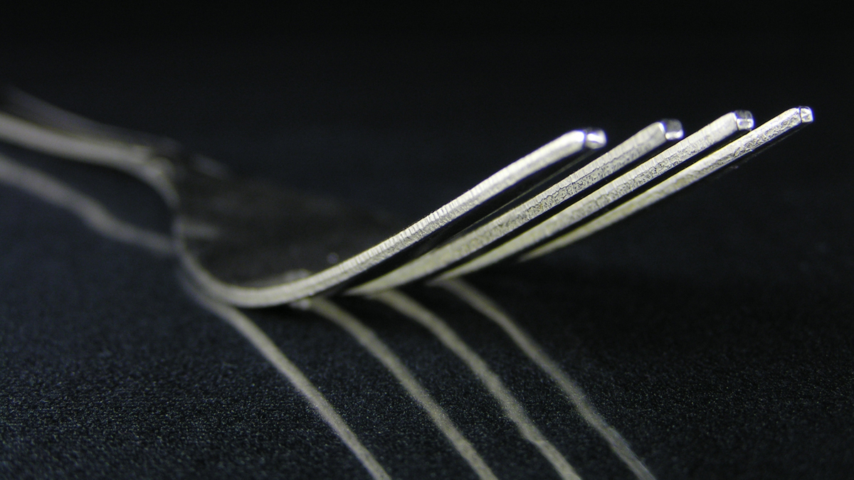  (<a href='http://www.shutterstock.com/pic-173833/stock-photo-fork-on-black.html?src=csl_recent_image-1'>Fork on black tablecloth</a> image courtesy of Shutterstock.com) 