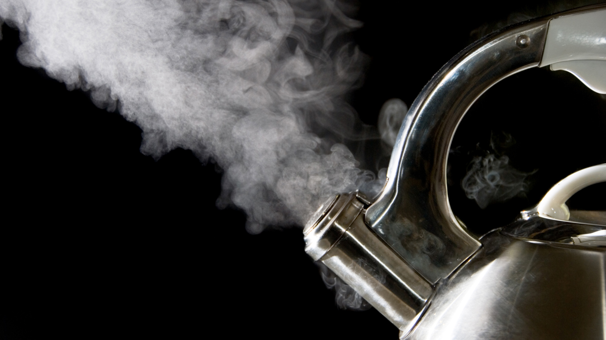  (<a href='http://www.shutterstock.com/pic-3353925/stock-photo-tea-kettle-with-boiling-water-steam-against-a-black-background.html'>Kettle</a> image courtesy of Shutterstock.com) 