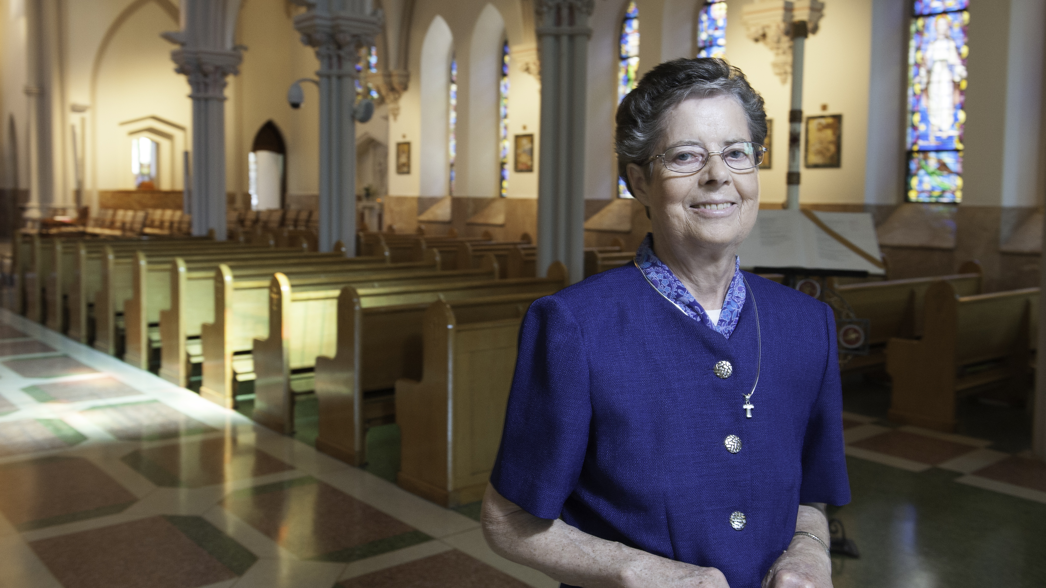 Sister Nora Nash and the Sisters of St. Francis in Philadelphia are pressuring Wells Fargo to make reforms. (Jonathan Wilson for NewsWorks