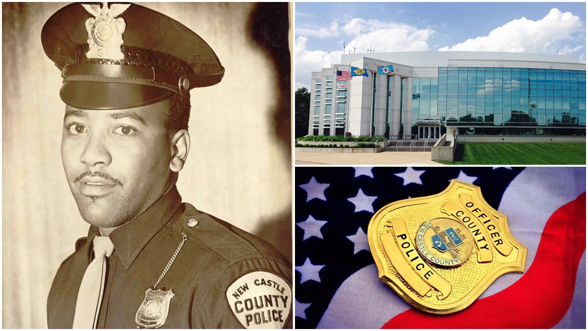 Retired Corporal Robert Snow pictured on the left
(New Castle County Police Facebook photos)