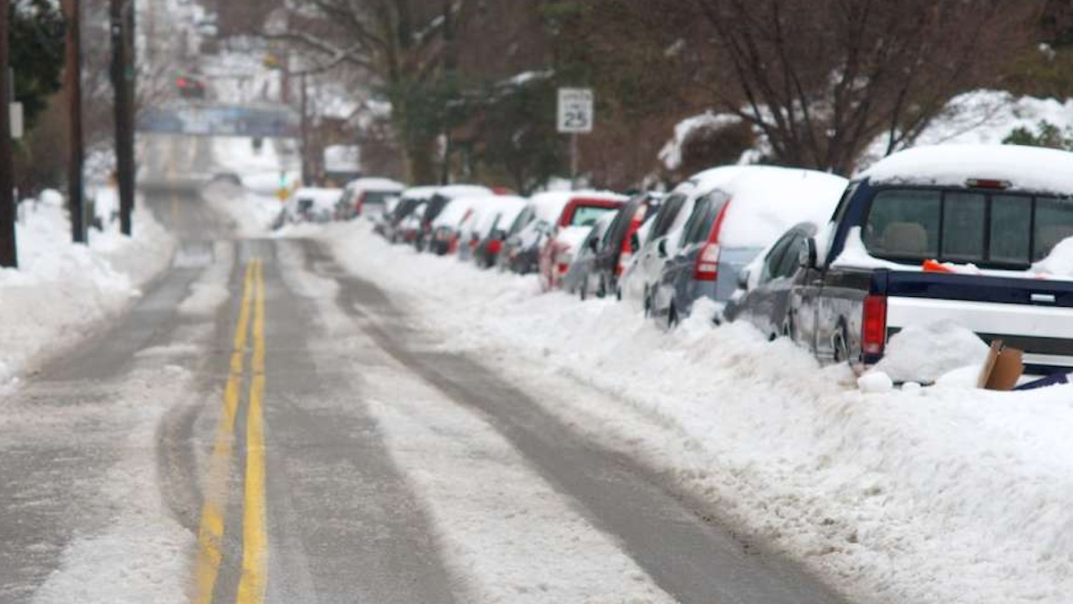  Slippery West Sedgwick Street in Northwest Philadelphia after a recent storm.  (Bas Slabbers/for NewsWorks) 