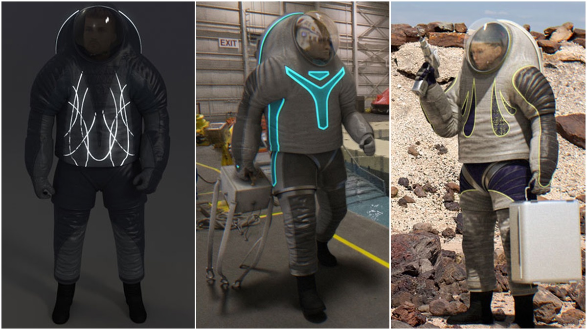  Spacesuit designs up for a vote. (NASA photos) 