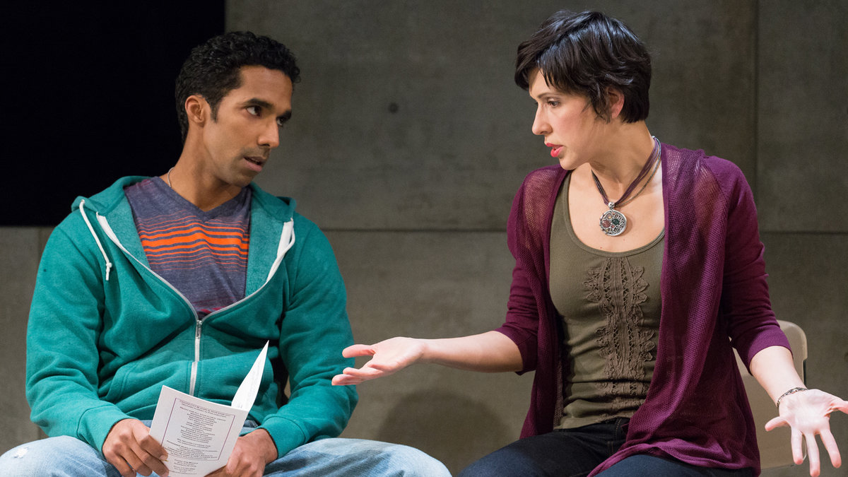  Armando Batista as Elliot Maia DeSanti as his cousin in Arden Theatre Company's production of 