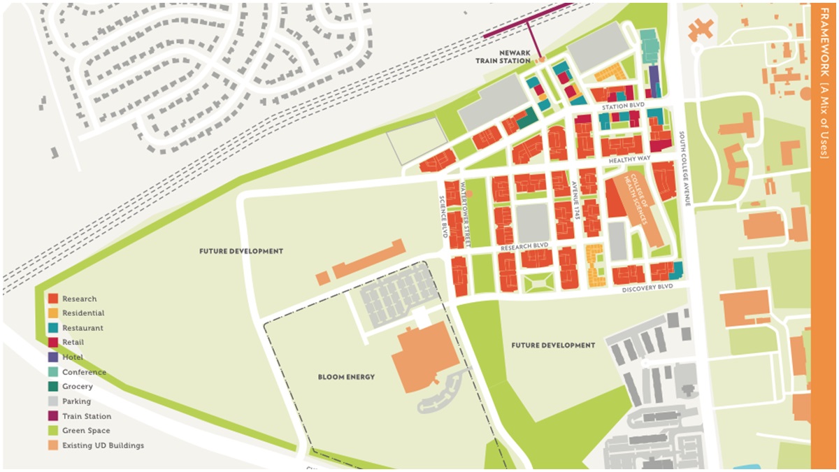  A rendering of the STAR campus from the newly released master plan (University of Delaware)  