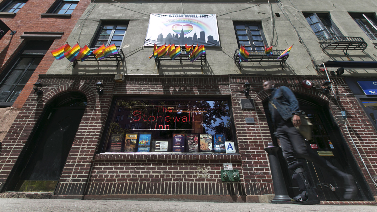  New York's Stonewall Inn is credited with being the birthplace of the gay rights movement in the United States. (AP Photo/Richard Drew, file) 