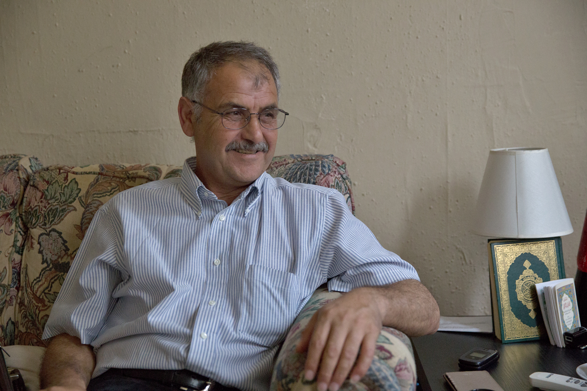  Farhan Al Qadri and his family fled for Jordan after he said 70 to 80 mortars exploded near their home in Daraa, Syria.  (Lindsay Lazarski/WHYY)   
