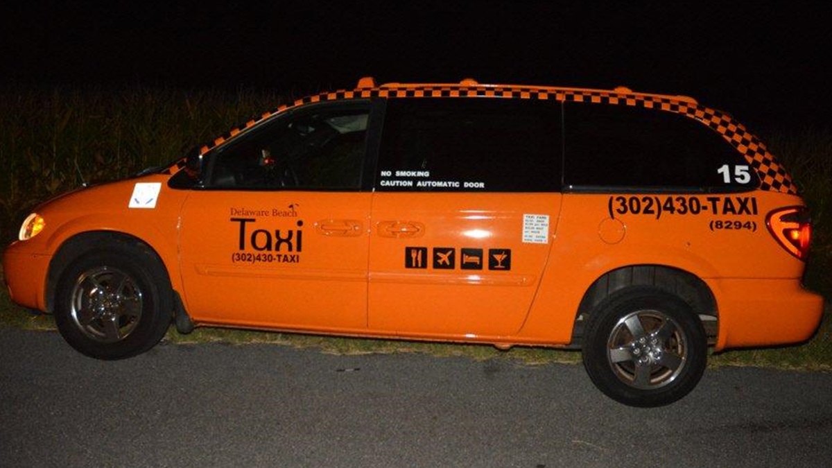  William Toomey's body was found inside this taxi on the side of a Millsboro road Wed. night.(photo courtesy Delaware State Police) 